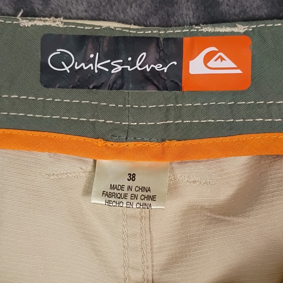 Quiksilver Mens Tan Cargo Shorts Ripstop Khaki AQMWS00020 Size 38 - Picture 10 of 15